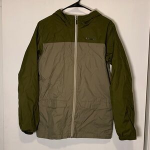 Columbia Olive and Khaki Hooded‎ Jacket Boys XL